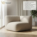 Voxel™ Cloud-Form Collection – The "Nido" Ergonomic Bouclé Lazy Sofa(Model: VXL-NIDO-OB)